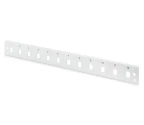 Digitus Čelní panel spojkové skříně 12x LC Duplex / Krycí panel / 1U / rychloupínací / šedý