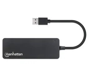 Manhattan USB hub 4x USB-A černý / USB hub / USB 3.2 Gen 1 / 5 Gbit/s / Bus Power