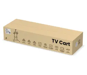 Equip 650631 černá / Stojan pro TV / 60-100" / 100 kg / výškově nastavitelný / VESA 1000x600