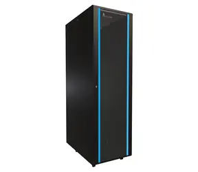 Extralink 42U/600x1000 stojanový černý / Rozvaděč / 19" / nosnost 1500 kg / skleněné dveře