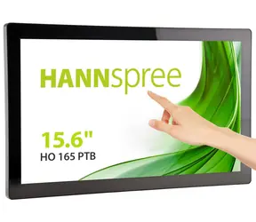 15,6" HANNspree HO165PTB černá / Monitor / Dotykový / Full HD 1920x1080 / HDMI+DP+VGA / IP65