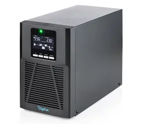 Digitus UPS Tower OnLine 1000VA černá / Záložní zdroj UPS / 1000 VA / 1000 W / 4x IEC C13 / USB / RS-232
