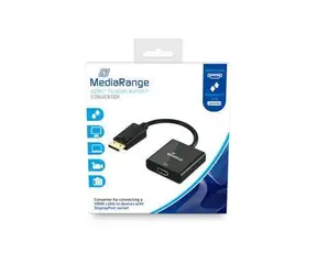 MediaRange Adaptér HDMI na DisplayPort černá / 15 cm / 10 Gbit/s / pozlacené kontakty