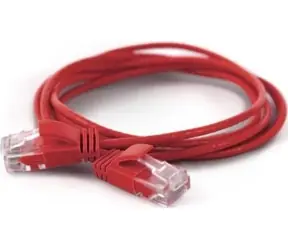 Wantec Cat6a U/UTP červená / Patch kabel / RJ45-RJ45 / 0,2 m / O2,8 mm