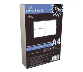 MediaRange vložky do Blu-ray obalů bílé / Vložky do obalů / A4 / matné / 50 ks / 11 mm