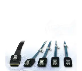 Inter-Tech Kabel SFF-8087 - 4x SATA / Interní kabel / křížený / 0,65 m