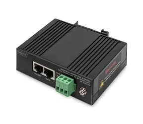 Digitus DN-651141 / PoE injektor / průmyslový / Gigabit / IEEE 802.3af/at/bt / 85 W / DIN lišta