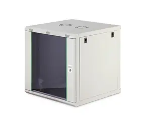 Digitus Dynamic šedá / Nástěnný rozvaděč / 19" / 12U / 607x600x600 mm / skleněné dveře