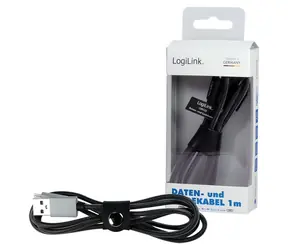 LogiLink USB-A - Micro-USB kabel šedá / Kabel / USB 2.0 / 1 m