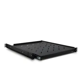 Inter-Tech SWAS-550/800 černá / Výsuvná zásuvka do racku / 19" / 1U / 485 x 550 mm