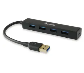 Equip / USB hub / 4x USB-A 3.0 / 5 Gbps / černá