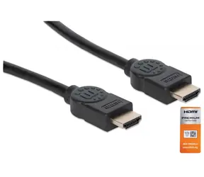Manhattan Premium černá / HDMI kabel / HDMI (M) - HDMI (M) / 1,8 m / Ethernet / 18 Gbit/s / 4K 60Hz