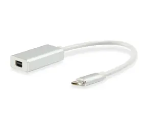 Equip USB-C -> Mini DisplayPort bílá / Redukce / 0,15 m / 4K 60Hz / hliníkové tělo