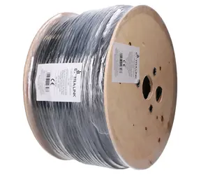 Extralink CAT6A F/UTP vnitřní / Síťový kabel / kroucená dvojlinka / 305 m / s gelem / PoE++