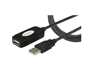 Techly IUSB-REP10TY černá / Aktivní prodlužovací kabel USB / USB 2.0 / USB-A - USB-A / 10 m