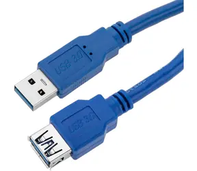 Techly ICOC-U3-AA-10-EX modrá / Prodlužovací kabel / USB-A (M) - USB-A (F) / USB 3.0 / 1 m