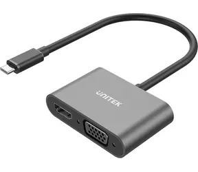 Unitek Adaptér USB-C na HDMI a VGA / Adaptér / 4K / FullHD