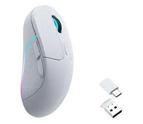 Keychron M3 Wireless bílá / Herní bezdrátová myš / optická / 26 000 DPI