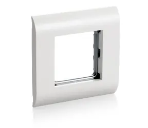 Equip Krycí rámeček French Modular bílá / Krycí rámeček / Okénko 45x45 mm / RAL9010