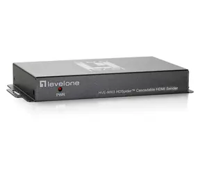 LevelOne HVE-9003 šedá / AV vysílač / HDMI 1.3c / Cat5, Cat5e, Cat6 / dosah 60 m / 1920 x 1080 px
