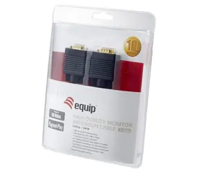 Equip 1,8 m černá / VGA kabel / D-Sub / propojovací / 1024x768 60Hz