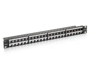 Equip / Patch panel / 48 portů / 1U / UTP Cat6 / LSA/110 / černá