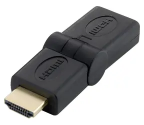 Equip HDMI redukce lomená 180° černá / Redukce / HDMI-HDMI / 1920x1080 60Hz / Zlacené konektory