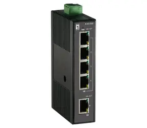 LevelOne Průmyslový switch 5x FE DIN plastový / Switch / Neřízený / Auto MDI/MDI-X / IP30