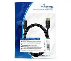 MediaRange MRCS197 2m černá / HDMI kabel / High Speed / 18 Gbit/s / Ethernet / pozlacené konektory