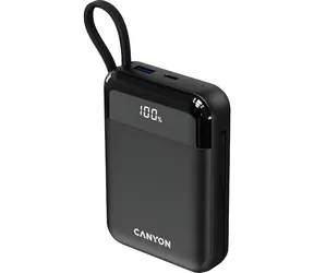 CANYON OnPower 104 černá / Powerbanka / 10000mAh / USB-C / Lightning / 22,5W