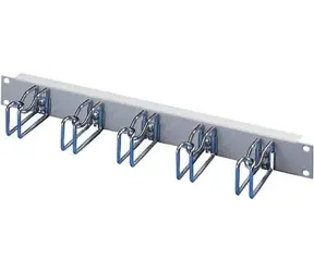Rittal DK 7257.035 / Kabelový vyvazovací panel / 19" / 1U / 43x105 mm / RAL 7035