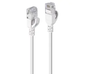 Lindy Ultra Slim šedý / Patch kabel / Cat6a / U/UTP / 0,5 m / LSZH