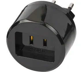 Brennenstuhl cestovní adaptér US černá / Cestovní adaptér / 2,5 A / 250 V