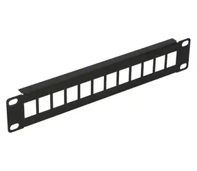 Extralink Modulární patch panel 12 portů 10" černá / Patch panel / 1U / kovové provedení