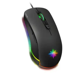INCA IMG-327 černá / Herní myš / optická / 4800 DPI / 6 tlačítek / RGB / USB-A / 1,5 m