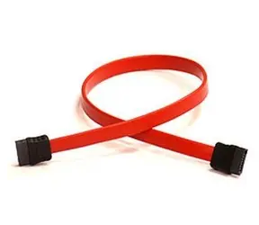 Supermicro Propojovací kabel SATA 7pin-7pin 35cm červený / SATA kabel / plochý / Pb-free
