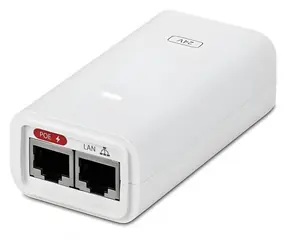 Ubiquiti POE-24-12W-WH bílá / PoE adaptér / 24V DC / 0,5A / 12W / 2x RJ45