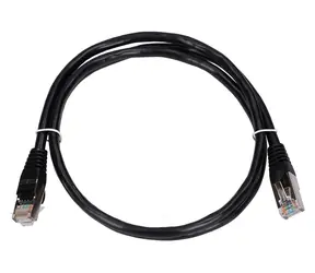 Extralink CAT5e FTP černá / Patch kabel / RJ45-RJ45 / 1 m / PVC