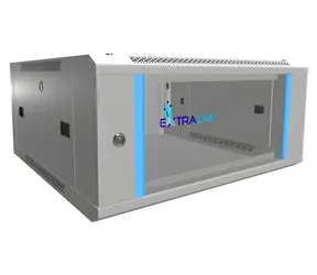 Extralink Rozvaděč 4U šedá / Nástěnný rozvaděč / 19" / Šířka 600 mm / Hloubka 600 mm / Nosnost 30 kg