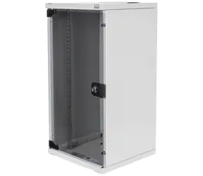 Digitus DN-10-12U šedá / Nástěnná skříň / 10" / 312x300 mm / 12U / skleněné dveře / IP20