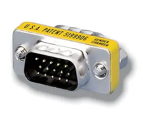Equip Gender adaptér VGA HD15 M/M stříbrná / Redukce / pozlacené kontakty / 9 g