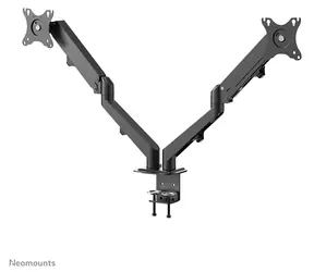 Neomounts DS70-700BL2 černá / Stolní držák pro 2 monitory / 17-27" / VESA 75x75-100x100 / nosnost 7 kg