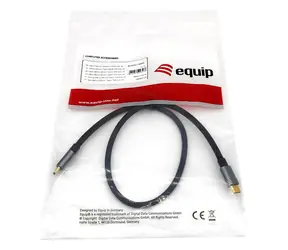 Equip USB-C na USB-C černý / Kabel / USB 3.2 Gen 2 / 10 Gbit/s / PD 100W / 0,5 m
