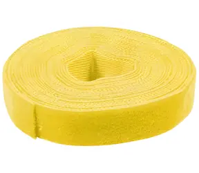 LogiLink Klettband žlutá / Stahovací páska na suchý zip / Šířka 16 mm / Role 4 m