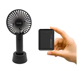 RealPower Mobile Bundle Ventilátor + PB-10000mini HD / Sada / Ventilátor 1200 mAh / Powerbanka 10000 mAh