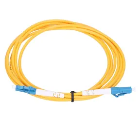 Extralink LC/UPC-LC/UPC žlutý / Patchcord / Jednomódový / Simplex / G652D / 0,5 m