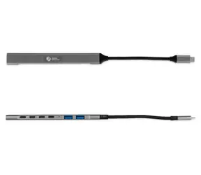 BakkerElkhuizen USB-C Hub 7-in-1 / Rozbočovač / 3x USB-A / 4x USB-C / USB 3.2 Gen 1