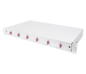 Digitus DN-96330-4 šedá / Optický spojovací box / 1U / 6x LC duplex / OM4