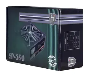 Inter-Tech HIPOWER SP-550 / Zdroj / 550 W / Aktivní PFC / 120 mm ventilátor / 85 %