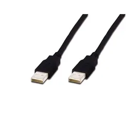 Digitus USB 2.0 kabel A-A černá / Prodlužovací kabel / 1,8 m / 480 Mbit/s